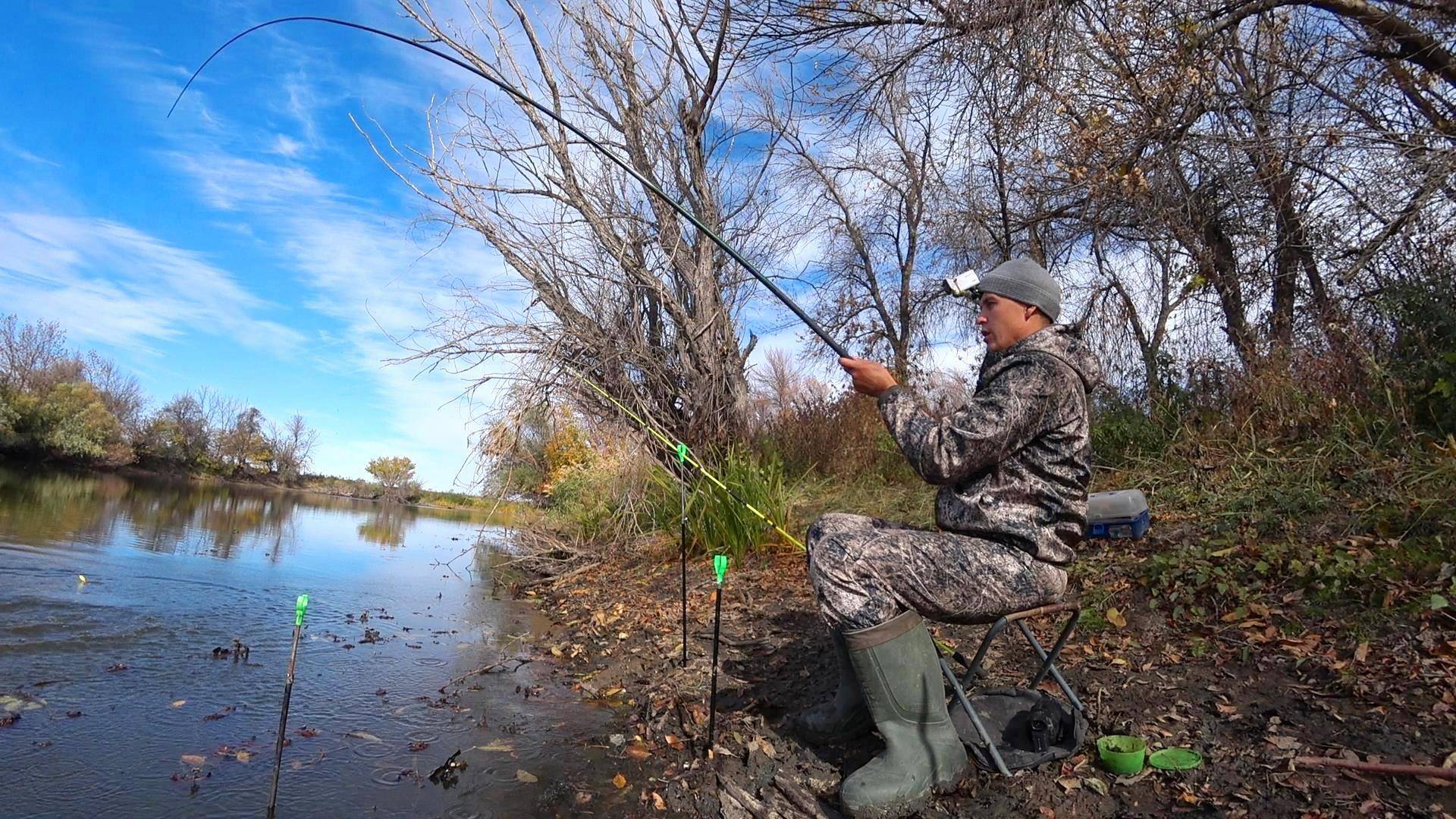ОХ! В ЭТОЙ РЕКЕ ВСЯ РЫБА СОБРАЛАСЬ. УТАЩИЛА УДОЧКУ. Осенняя рыбалка на поплавок и донку. смотреть онлайн
