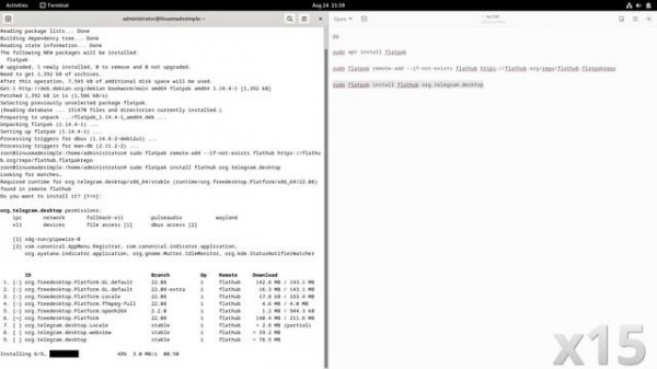 How to install Telegram on Debian 12