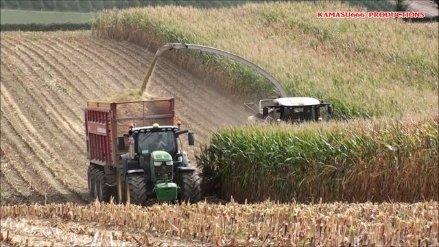 Mais Hakselen 2018 : Egide London / Claas Jaguar 980 / John Deere 8370R / Schuitemaker смотреть онлайн