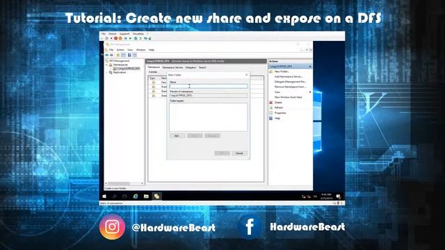 Tutorial: Create new share and expose on DFS смотреть онлайн