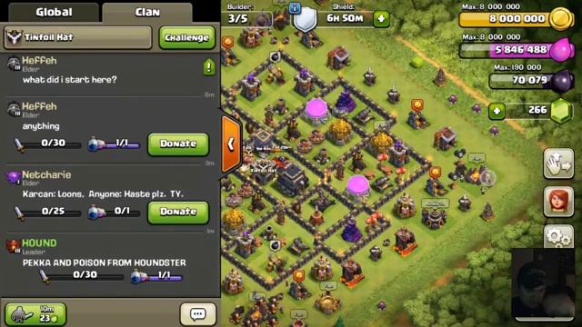 Testing OBS with SideSync as PS3 Eye for Clash of Clans streaming. смотреть онлайн