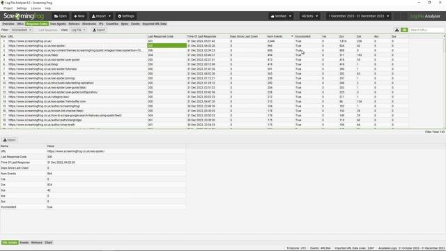 Screaming Frog Log File Analyser - 6.0 смотреть онлайн