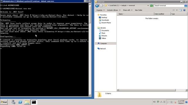 Windows Server 2008 R2에 IIS 웹 서버 설치 후 ASP.NET Core 프로젝트 게시하여 실행하기 смотреть онлайн