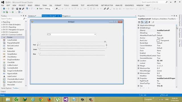 DevExpress: sử dụng ColorPickEdit và TrackBar - phần 2 смотреть онлайн