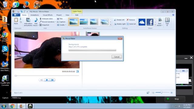 Windows Live Movie Maker black screen with audio fix смотреть онлайн