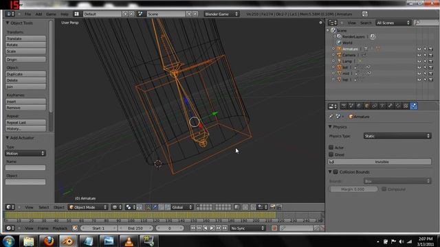Blender 2.5 Animating a Hat with Physics Tutorial Part 2 смотреть онлайн