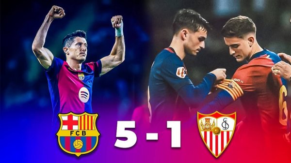 Barcelona vs Sevilla 5-1 All Goals&Highlights | Gavi return AFTER 348 Days OUT Севилья» 5–1. Все го