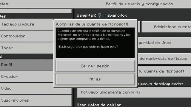 como cerrar sesión de tu cuenta de Microsoft en minecraft смотреть онлайн