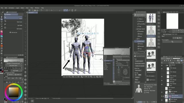 How to use clip studio paint 3d models in illustration [Are 3d models - cheating?] смотреть онлайн
