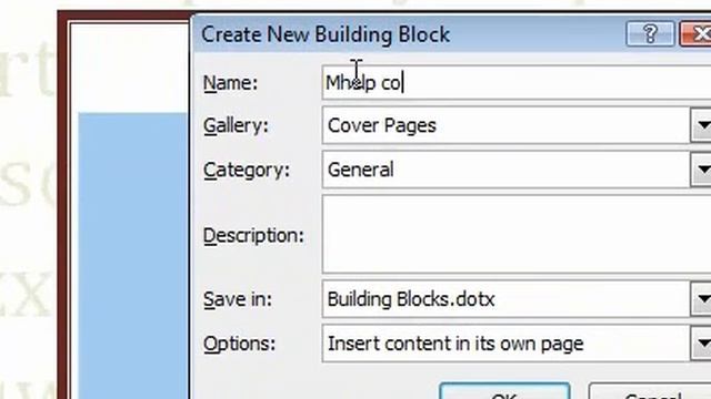 How to save a cover page to the cover page gallery Word смотреть онлайн