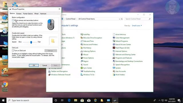 How To Swap Action of Left and Right Mouse Buttons on Windows 10 смотреть онлайн