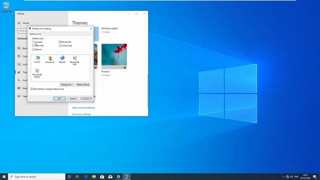 how to add desktop icon in windows 10 :DTech Tutorials смотреть онлайн