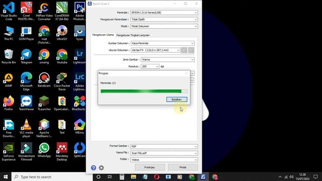 Cara Scan kertas F4 Di Printer Epson l3110 di windows 10 смотреть онлайн