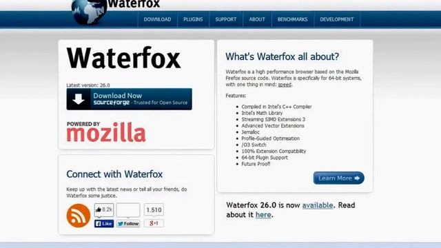 Waterfox 64 Bit Browser for Windows 7 and 8 смотреть онлайн