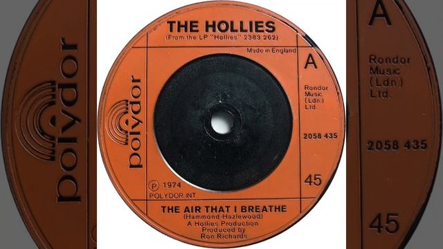 UK New Entry 1974 (23) Hollies - The Air That I Breathe смотреть онлайн