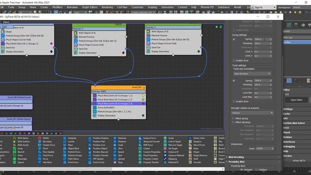 tyflow tree setup in 3ds Max смотреть онлайн