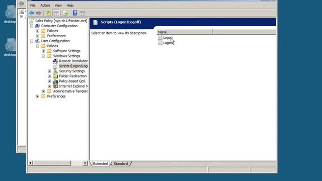 3 User GPO to assign Logon Script to Domain User смотреть онлайн