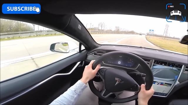 Tesla S P90D Elektrikli araç Hızlanma ( 0-100 2.8 Saniye) смотреть онлайн