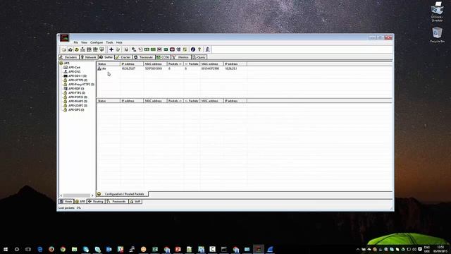 Man in the Middle arpspoof example using Cain and Able and wireshark смотреть онлайн