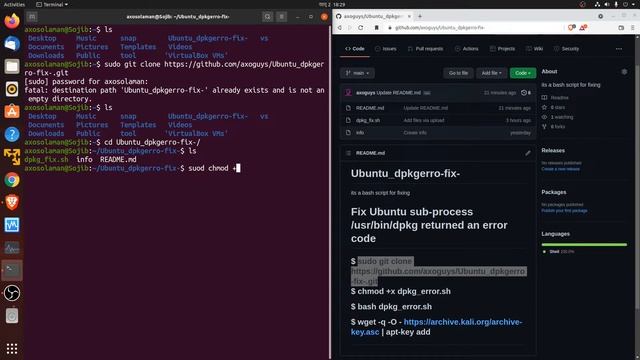 fix E: Sub-process /usr/bin/dpkg returned an error code (1) in ubuntu | fix dpkg error |Toolnight смотреть онлайн