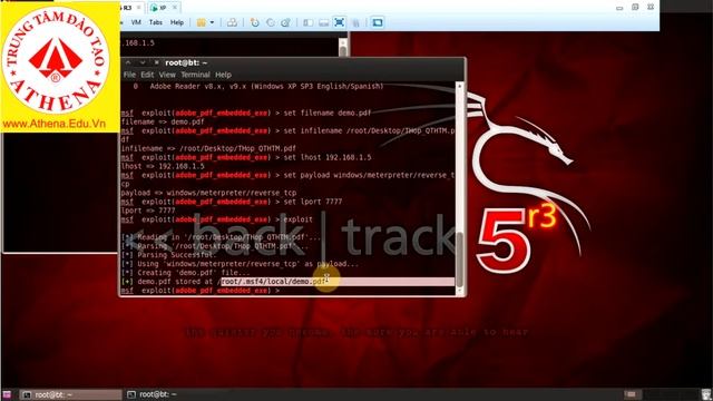Khai thác lỗ hổng ADOBE 9X trên WIndows XP смотреть онлайн