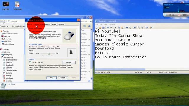 How To Get Smooth Classic Cursor For Windows 7 / XP / Vista | Tutorial смотреть онлайн