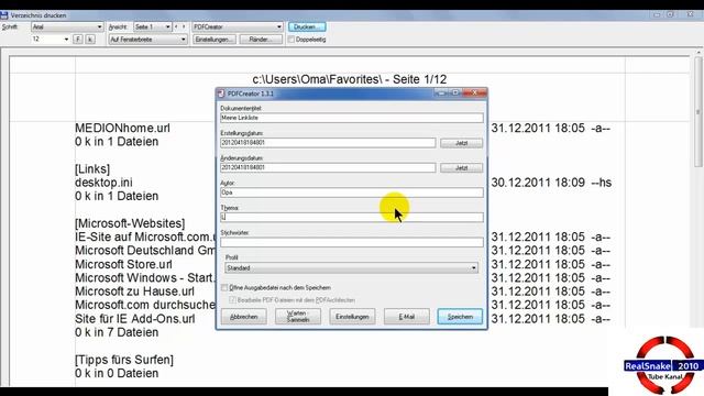 Total Commander 7.57a & PDFCreator 1.3.1 - Dateiliste erstellen смотреть онлайн