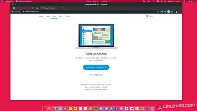 Installing Telegram messenger on Linux (Ubuntu, Mint, Manjaro, Kali Linux) смотреть онлайн