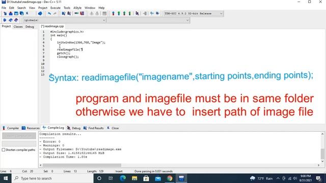 C-graphics12: How to insert image in c смотреть онлайн