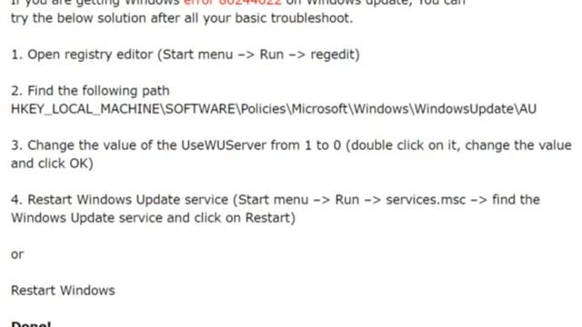 Windows error 80244022 [Solved] смотреть онлайн