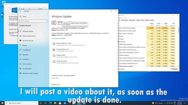 First Windows 11 Insider Preview is available!! - 10.0.22000.51 смотреть онлайн