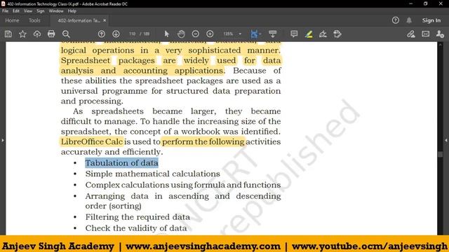 4.1 : IX Info Tech. | Libre Office Calc | What is Spreadsheet Application | Advantages of Calc смотреть онлайн