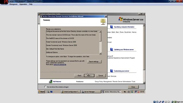 ActiveDirectory guide on windows 2008 R2 смотреть онлайн