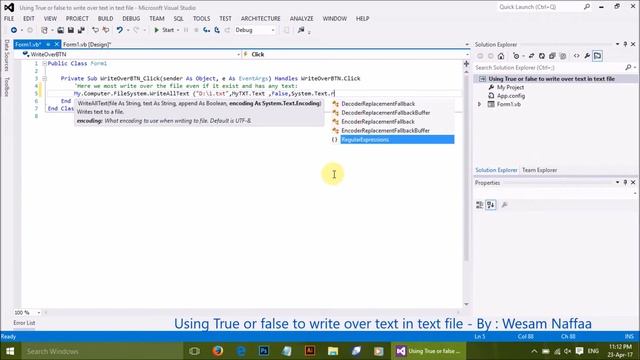 Using True or false to Write over the text in text file - Visual Basic ( VB.NET ) смотреть онлайн