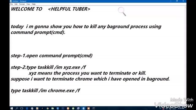 How to kill any baground process using cmd смотреть онлайн