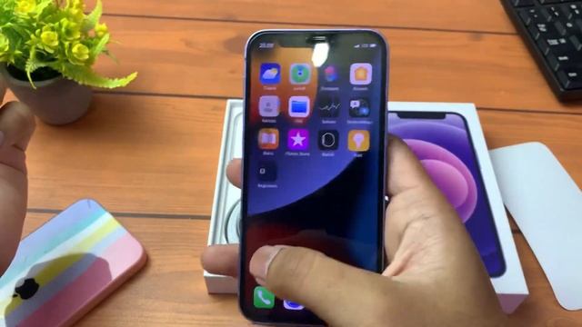 UNBOXING IPHONE 12 MINI PURPLE 2022 смотреть онлайн