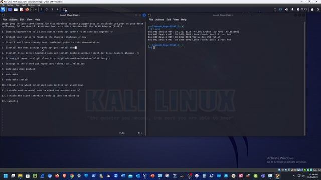 Set up and Enable Monitor Mode for a TP-link AC600 Archer T2U Plus wireless adapter (on a Kali VM). смотреть онлайн