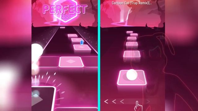 Ultimate Cartoon Cat Vs Cartoon Dog Song - Tiles Hop "Endless Mode" Linux Fun смотреть онлайн