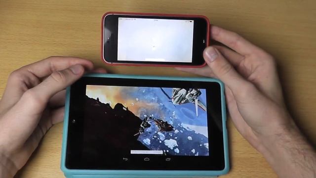 iPhone 5s vs. Nexus 7 - 3DMark (Ice Storm Extreme) [Benchmark test] смотреть онлайн