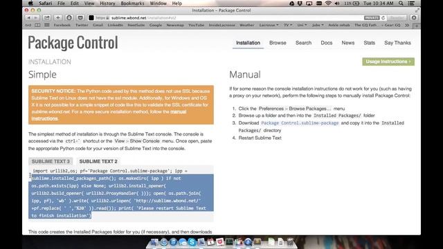 Sublime install and setup for LaTeX смотреть онлайн