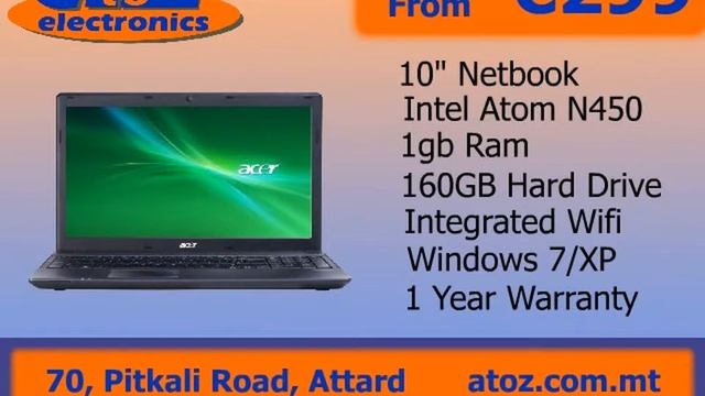 ATOZ ELECTRONICS ACER NETBOOK - MAY 2001 - ( FLASHTV ) смотреть онлайн
