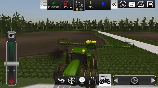TRATOR JONH DEERE 9R NO PLANTIO DE MILHO PARA SILAGEM | FARMING USA 2 ANDROID | SAN TUB смотреть онлайн
