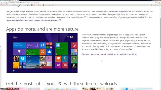 Why was Windows Gadgets DISCONTINUED?! Trying to trick us into Windows 8? смотреть онлайн