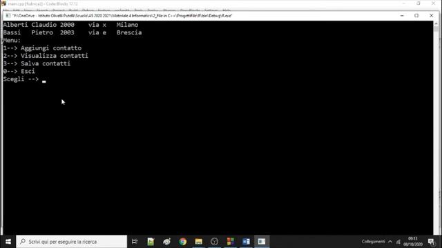 (DAD 5) File C++ Es Rubrica salva dati смотреть онлайн