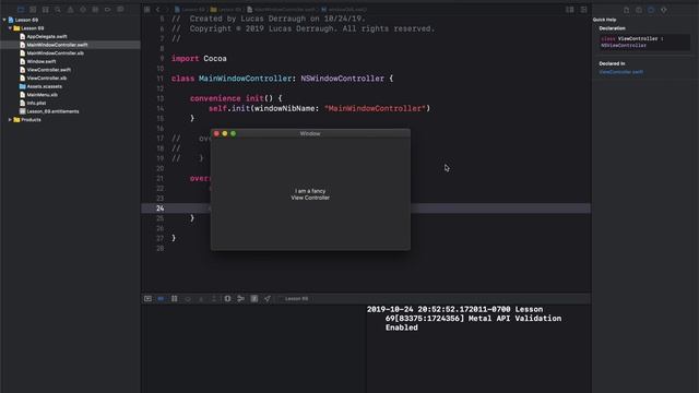 Cocoa Programming L69 - NSWindowController смотреть онлайн