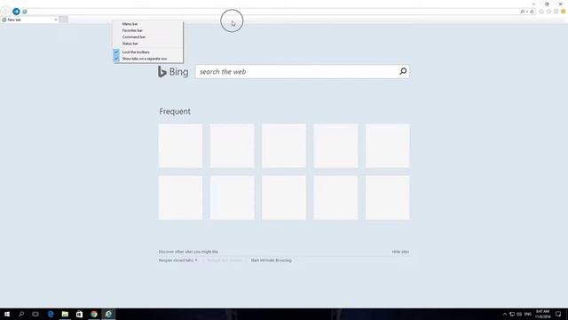 How to Disable Show tabs on separate row in Internet Explorer 11 смотреть онлайн