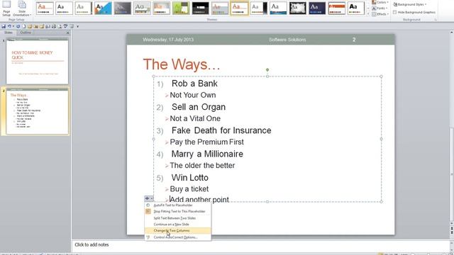 Microsoft PowerPoint 2010 Video 21 AutoFit Options смотреть онлайн
