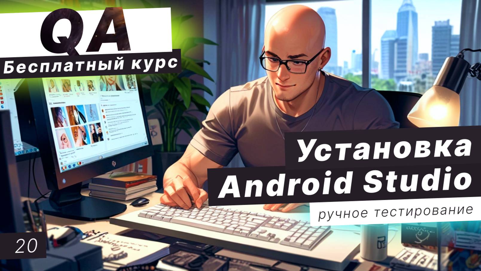 Урок 20. Цели и задачи QA. Почему команде нужен QA. Установка Android Studio смотреть онлайн