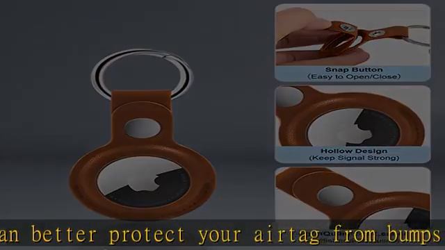 Supfine Leather airtag Holder,4 Pack air tag Keychain for Apple Air tag ,airtags Protective Tracker смотреть онлайн