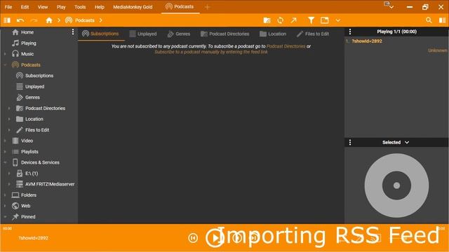 How To Download Podcasts from RSS Feeds & Private RSS Feeds (Mediamonkey) смотреть онлайн